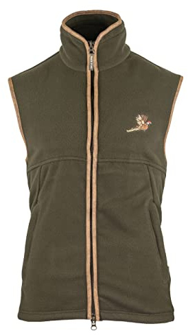 Jack PYKE herr Countryman termisk fleece-väst, Mörk oliv – fasan, XL