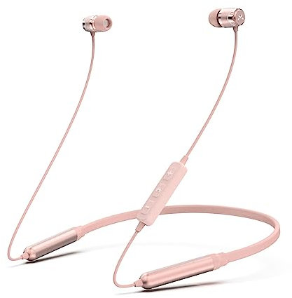 SoundMAGIC E11BT Écouteurs Intra Auriculaires sans Fil avec Arceau Casque Bluetooth Hi-FI Stéréo avec Microphone Isolation Phonique pour Le Sport Longue Durée de Lecture Rose