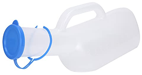 Urinoirs pour Hommes, Bouteille D'urine pour Hommes, Bouteille D'urinoir Portable de 1000 Ml pour Hommes Urinoir en Plastique pour Homme âgé Alité Patient Urine Bouteille Pipi Tasse D'urine