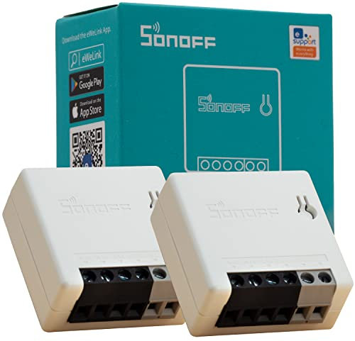 Sonoff R2 Mini Interruttore Wifi Smart Home Domotica Casa Intelligente compatibile con Google, Alexa – Switch e Rele per Automazioni Interruttori e Pulsante, Deviatore Wireless Homekit (2)