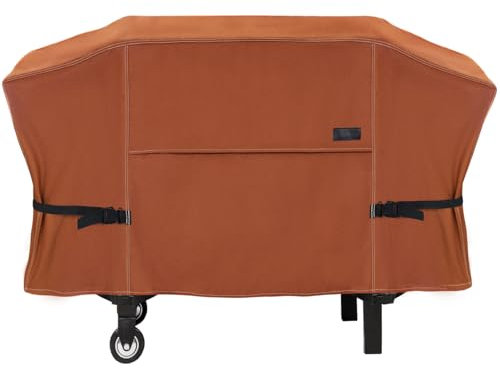 NettyPro Cubierta de parrilla para parrilla Blackstone de 71 cm, impermeable, resistente, 2 quemadores, cubierta de parrilla de gas de 71 cm, estación de cocina de camping, marrón