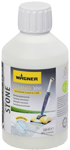 Wagner Stone Cleaner 3 in 1, 500 ml - Concentré pour le nettoyage régulier des surfaces en pierre à l‘extérieur