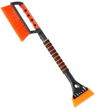 LoyaGour Cepillo de nieve y raspador de hielo de 24.8 pulgadas, raspadores de hielo de silicona para parabrisas de automóvil, escobilla de silicona para eliminación de hielo/agua, herramienta