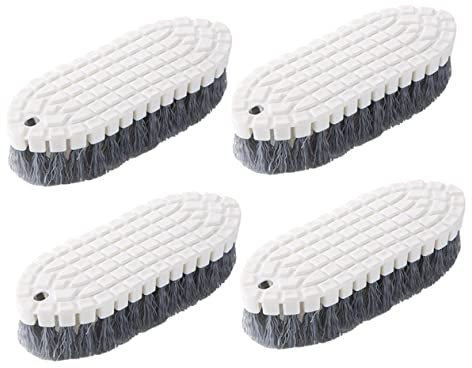 WESIEVYA 4pcs Flexible Kitchen Stove Cleaning Brushes Scrubbing Brush Set for Tiles and Bathroom Household Tableware Cleaning Tools