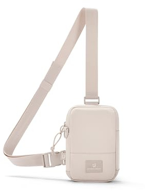 Johnny Urban Brusttasche Herren & Damen Beige - Arthur - Sling Bag mit verstellbarem Gurt für Freizeit, Festival, Urlaub - Umhängetasche mit Platz für Handy, Schlüssel, Geldbörse