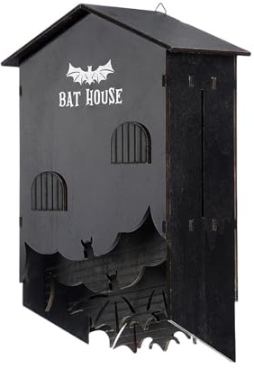 ＡＷＨＡＯ Boîte de Chauves-Souris en Bois House Three Chamber Box Box Suspendu pour l'été extérieur