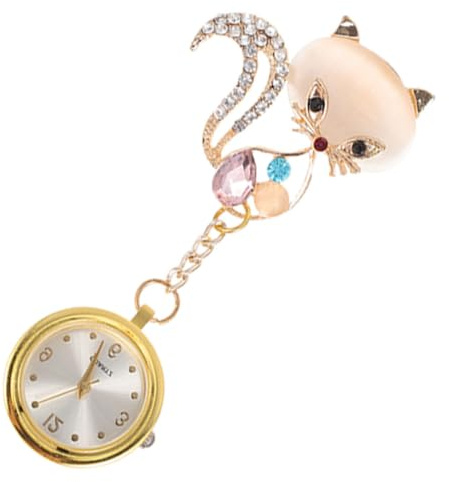 VALICLUD Orologio da Infermiera Orologio da Tasca Leggero in Lega e Abs Clip Design Delicato per Lavoro Quotidiano e Ospedale, Accessorio Pratico per Infermiere