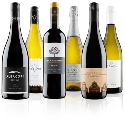 Virgin Wines - Celebratory Mixed Wine Selection Incl. Prosecco (75cl) - Full-Bodied Rioja, Crisp & Dry Prosecco, South African Viognier & More