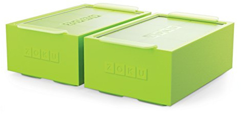 Zoku Jumbo Ice Cube Tray Jumbo Ice Cube Trays - Set Of 2 - Green, N/A