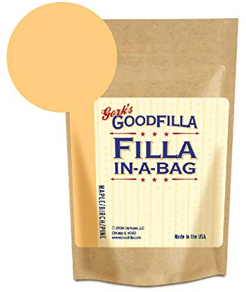 GoodFIlla Maple Beech Pine, 4 oz, Wood and Grain Filler powder, Stainable, Paintable, Sandable, Versatile | Zero Waste
