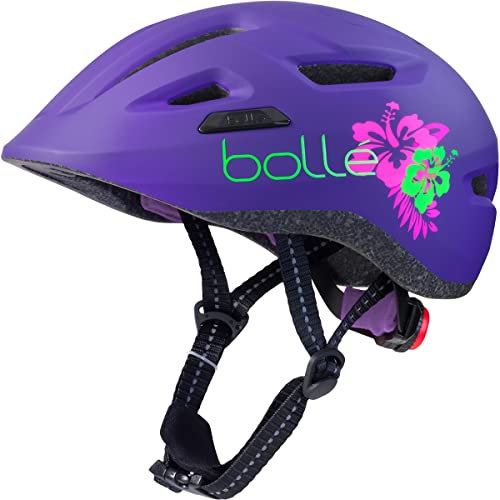Bollé - Stance Jr, Purple Flower Matte, No Lens Reference, Extra Small, Bike Helmets, Unisex, Children