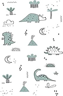 Bimbi 382 01 Mousseline de bambou 120 x 120 564 Dinos