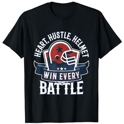 American Football Hustle Helm Battle Winner Men Football T-Shirt