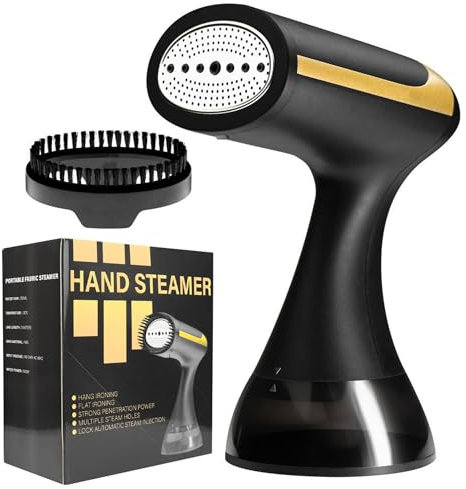 CATCHLUCK Dampfglätter Kabellos, Dampfglätter Reise 1500W mit 350ml Dampfbürste Steamer Reise Wassertank Kompakter Handdampfglätter, Ideal für Reisen und Haushalt