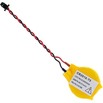 CMOS BIOS CR2016 Akku mit JST-Stecker, kompatibel mit Lenovo X1 Generationen 7,8,9,10,11,12