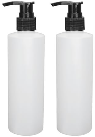 Oreilet Massage Oil Dispenser, 2pcs 250ml Plastic Refillable Pump Dispenser Bottles for Massage Oil Heater for Lotion, Massage Oil, Shampoo