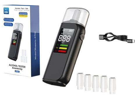 DIEKE Éthylotest professionnel de précision pour les alcools personnels, testeur d'haleine