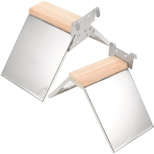 WEKADRIN 2pcs Iron Pigeon Perch Bird Rest Stand Thickened Safe Stable Parrot Platform for Cage Climbing and Playing Suitable for All Birds