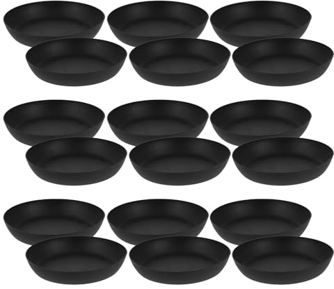 MAGICLULU Bandejas Redondas de Plástico para Macetas 11 Cm, 24 Piezas, Platillos de Goteo para Plantas de Interior y Exterior, Bandeja de Drenaje para Suculentas y Bonsáis, Accesorio