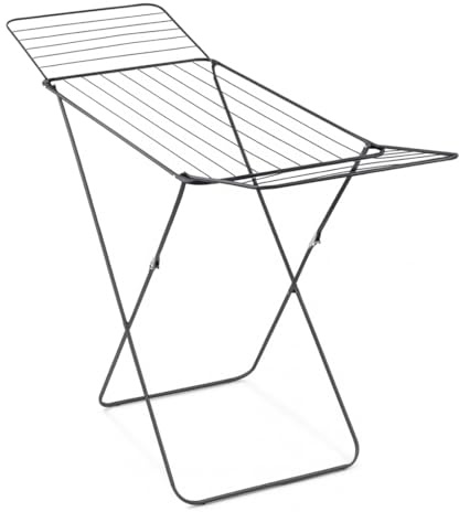 Acomoda Textil - Tendedero Plegable de Metal 167x55x87 cm con Gran Superficie de Tendido 20 Metros. Soporte para Ropa Compacto, Extensible, Resistente para Interior y Exterior de Balcón y Jardín.