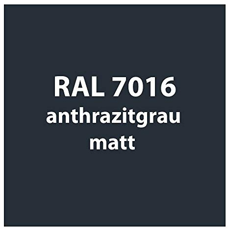 Colours-Manufaktur Streichlack Farbe 1K Premium Qualität 1 Liter RAL 7016 Anthrazit-grau Matt