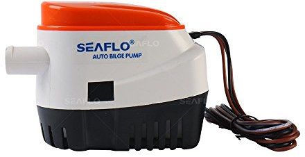 lighteu®, Seaflo 12V 750GPH automatische Bilgenwasserpumpe, 3A mit integriertem Schwimmerschaltersystem, kein separater Schwimmerschalter erforderlich
