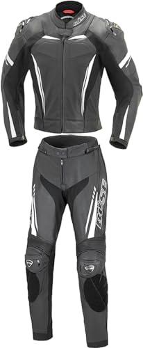 Büse Imola 2-Teiler Damen Motorrad Lederkombi, schwarz/weiß, 36
