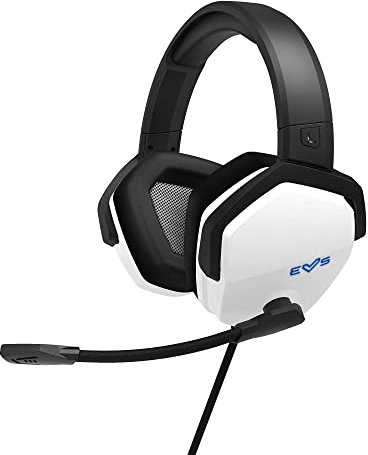 Energy Sistem ES Gaming Headset ESG 4 Surround 7.1 White (Luces LED, Sonido Surround 7.1, Almohadillas circumaurales de Cuero)- Blanco