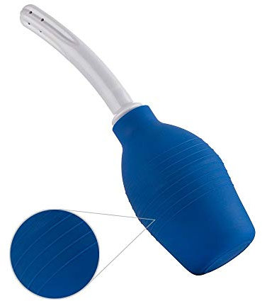 Careforyou Anal Douche Enema Bulb Vaginal Douche Enema Cleaner for Women’s or Man’s Health (Blue)