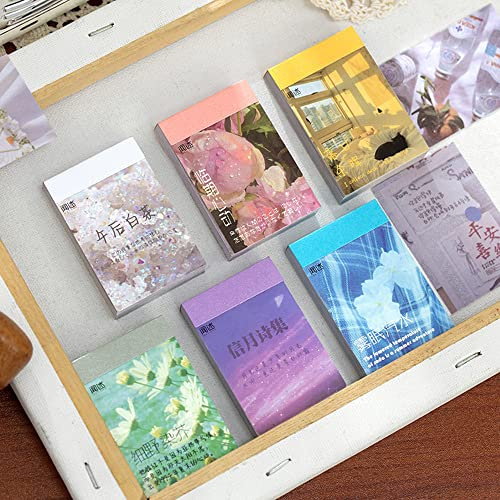 Set di adesivi per scrapbook Self Adhesive Deco Scrapbooking Washi Stickers (6 set da 300 pezzi) di adesivi per scrapbooking, bullet points, computer portatili, calendari (wishes)