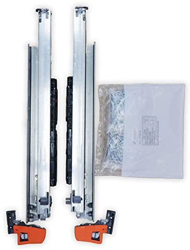 BLUM MOVENTO BLUMOTION S 766H Lådskenor, 750 mm fullt utdrag 60 kg, 1 par inkl. koppling och monteringstillbehör set