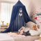 Dix-Rainbow Large Blue Children Bed Canopy Round Dome Girls Mosquito Net Kids Princess Play Tents Nursery Room Decoration for Baby…