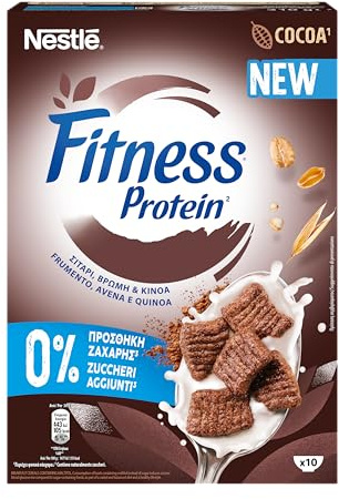 FITNESS Protein Cacao Cereali Integrali con Frumento, Avena e Quinoa 310g