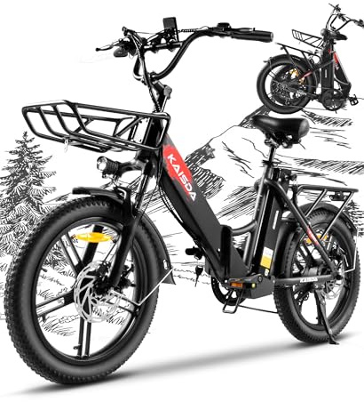KAISDA Bicicletta Elettrica Pieghevole 20 Pollici,7 Velocità da 36V 20.8Ah E-Bike Batteria Rimovibile,Bici Elettrica Uomo Donna,Autonomia di 45-90 km