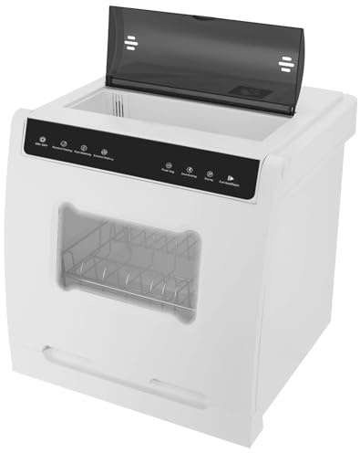Lave-vaisselle portable compact autonome - Quatre modes de lavage - Écran LED tactile - Mini lave-vaisselle pour appartements, dortoirs et camping