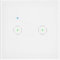 Miratic Interruptor Inteligente Tuya Smart Home - Interruptor Pared Doble Empotrado con Control Remoto por App Compatible con Alexa y Google Home (Blanco)