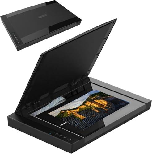 OSPSHPG Scanner Piano di Grande Formato, Scanner Fotografico A3 con Sorgente Luminosa a LED, 2400 DPI E Area di Scansione 11,98 X 16,8 Pollici, Scanner per Documenti E Libri, per Biblioteche E Scuole
