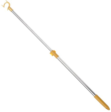 HOOTNEE Asta Telescopica per Armadio in Acciaio Inox e Alluminio, Bastone per Abiti Allungabile da 64-101 Cm, Supporto Estensibile per Stendere i Vestiti in Casa, Versatile e Resistente,