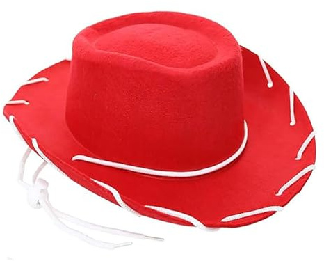 Generico Cappello da Cowboy per Bambini Jessie Costume Cappello da in Finta Pelle Scamosciata Bambini per Feste A Tema Travestimenti E Costumi di Halloween