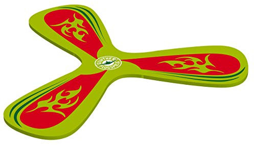 GÜNTHER FLUGSPIELE 1543 - Mc Squeezy Boomerang, aus weichem Eva-Material, Indoor Bumerang, fliegt 1-3 m weit, Spielspaß für Kinder und Erwachsene