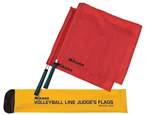 Mikasa Volleyball Line Judge's Flags,Red,Large