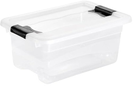 keeeper Contenitore con Coperchio, Cornelia, PP, Naturale-Transparente, 29.5 x 19.5 x 12.5 cm