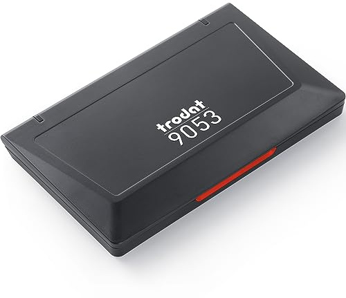 Trodat 9053 Large Stamp Pad For Tradtional Rubber Stamps - 158 x 90 mm - Red