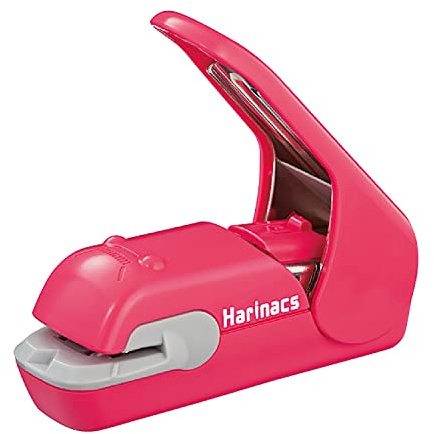 Kokuyo Harinacs Press Staple-free Stapler; With this Item, You Can Staple Pieces of Paper Without Making Any Holes on Paper. [Pink]［Japan Import］ (Pink) by Kokuyo