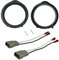 DKMUS Front Door Speaker Mount Adaptor Plates 6.5/6.75 165mm Stand Ring Kit 1 Pair + Wiring Harness Cable