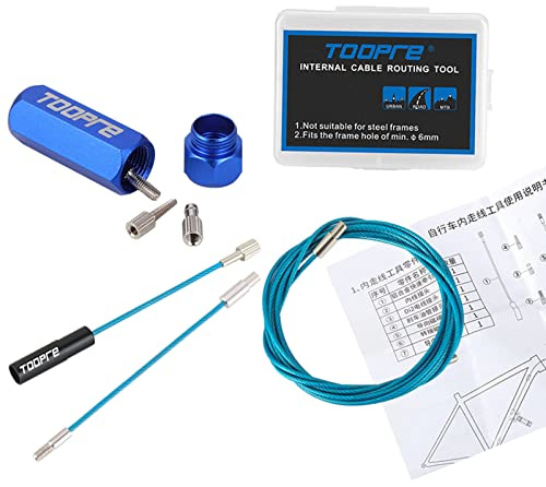 Kit di instradamento del cavo interno Biciclette Strumento di instradamento del cavo interno bici Strumento guida filo magnetico interno idraulico Installare cavo cambio freno Biciclette Strumento di