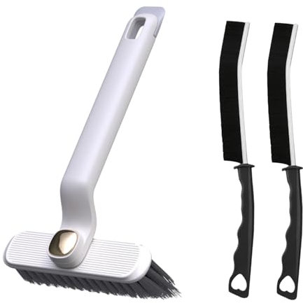 Spaltreinigungsbürste, Counius 3 Stück Reinigungsbürste Set, Eckenreinigungsbürsten, Multifunktionale Fugenreinigungsbürste, Mehrzweck Cleaning Brush für Fliesen, Badezimmer, Küche, Automörtel