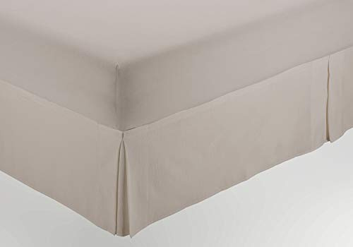 Cubrecanapé de hilo tintado color lino - Cama de 180 (alto 200 cm) - Tipo colcha - 50% algodón / 30% poliéster / 20% lino