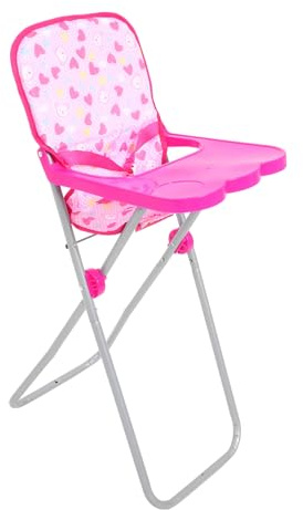 Toddmomy Trona para Muñecas Juguete Silla Alta Simulada Accesorio Ligero Y Portátil para Niñas para Juegos De rol Y Fiesta con Muñeca De 22.04 Pulgadas