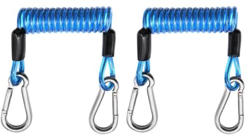 Paddle Leash – TPU elastiskt snöre | Kajak paddle Board Safety Tether, 2-pack